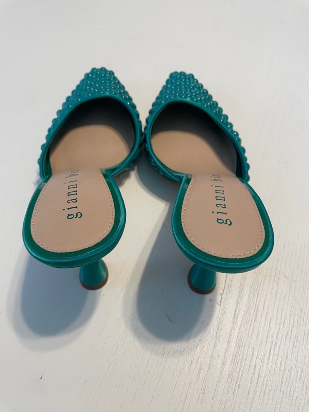 New Gianni Bini Studded Mule Heels size 7.5 - Picture 6 of 9